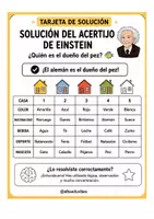 anteprima - Compiti in classe/Test - Il leggendario enigma di Einstein (ES) - Pagina 2