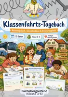 Vorschau - Interaktives Material - Klassenfahrt Tagebuch – Klasse 3–6 - Deckblatt
