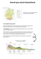 Vorschau - Arbeitsblätter - Deutschland im Überblick_von Nord nach Süd - Deckblatt