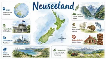 Vorschau - Arbeitsblätter - Arbeitsblatt "Neuseeland" + Onlineübung & MP3 + Infografik - Seite 2