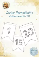 Vorschau - Arbeitsblätter - Zahlen Wimpelkette für den Zahlenraum bis 20 zum ausmalen - Deckblatt
