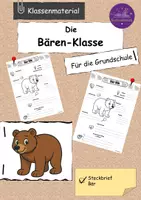 Vorschau - Arbeitsblätter - Steckbrief Bär & Bärenklasse - Deckblatt