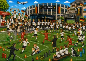 Vorschau - Arbeitsblätter - Fußball WM 2026: Wimmelbild - Seite 1