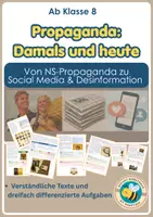 Vorschau - Arbeitsblätter - Propaganda: Nationalsozialismus bis Social Media - einfache Sprache - Deckblatt