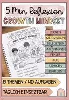 Vorschau - Arbeitsblätter - Growth Mindset – tägliche Reflexionen im 5-Minuten-Heft - Deckblatt