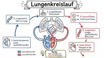 Vorschau - Arbeitsblätter - Arbeitsblätter zum Thema "Lungenkreislauf & Körperkreislauf" + Lösung & MP3 + Mindmap + Infografik - Seite 2