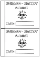 Vorschau - Arbeitsblätter - Lese Malheft (Liesmalheft) zum Sommer Kl.1/2 - Seite 1