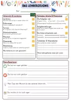 Vorschau - Arbeitsblätter - Das Lehrerzeugnis - Unterrichtsfeedback - Seite 1