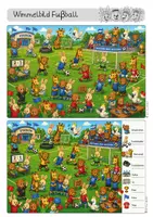 Vorschau - Arbeitsblätter - WM Wimmelbild Fußball – Deutsch & Schreibanlässe für die Grundschule DaZ - Seite 1