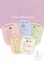 Vorschau - Fördermaterial/Inklusion - Wochenend- und Ferienhelfer – Karten zum Ausschneiden - Deckblatt