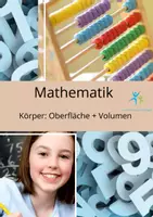 Vorschau - Arbeitsblätter - Volumen und Oberfläche geometrischer Körper – anspruchsvolle Aufgaben mit Lösungen - Deckblatt