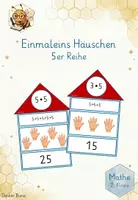Vorschau - Arbeitsblätter - Einmaleins Häuser - die 5er Reihe. Von der wiederholten Addition zur Multiplikation - Deckblatt