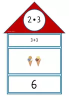 Vorschau - Arbeitsblätter - Einmaleins Häuser - die 3er Reihe. Von der wiederholten Addition zur Multiplikation - Seite 3