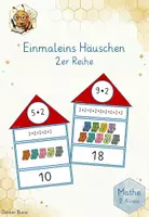 Vorschau - Arbeitsblätter - Einmaleins Häuser - die 2er Reihe von der wiederholten Addition zur Multiplikation mit zwei - Deckblatt