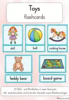 Vorschau - Bildkarten - Toys Flashcards & Bildkarten Englisch I Toy Vocabulary Cards I ESL/EFL - Deckblatt