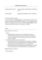 Vorschau - Stundenentwürfe - Globalisierung des Welthandels: „Fluch“ oder „Segen“? - Seite 1