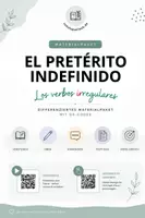 Vorschau - Arbeitsblätter - El pretérito indefinido – Verbos irregulares | Differenziertes Materialpaket mit QR-Codes - Deckblatt