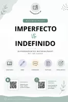 Vorschau - Arbeitsblätter - El pretérito indefinido vs. el imperfecto | Differenziertes Materialpaket mit QR-Codes - Deckblatt