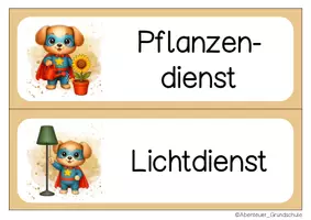 Vorschau - Bildkarten - Hundeklasse Klassendienste Klassentier Hund - Seite 2