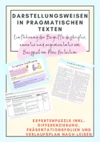 Vorschau - Stundenentwürfe - Darstellungsweisen in pragmatischen Texten (More Nutrition) - Deckblatt