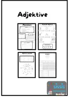 Vorschau - Arbeitsblätter - Adjektiv-Dossier für die 3. Klasse - Deckblatt