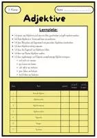 Vorschau - Arbeitsblätter - Adjektiv-Dossier für die 3. Klasse - Seite 1