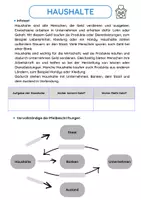 Vorschau - Arbeitsblätter - Erweiterter Wirtschaftskreislauf (Arbeitsblätter) - Deckblatt