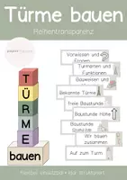 Vorschau - Poster - Türme bauen - Reihentransparenz - Deckblatt