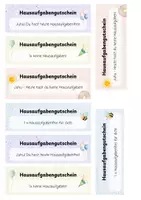 Vorschau - Bildkarten - Hausaufgabengutscheine - Seite 1