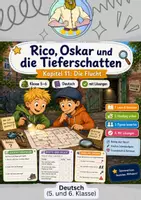 Vorschau - Arbeitsblätter - Rico, Oskar und die Tieferschatten – Komplettpaket: Kapitelweise Lektürebegleitung & Klassenarbeit (Arbeitsblätter, Lösungen & Lehrerzusammenfassung) | Deutsch Klasse 5/6 - Seite 1