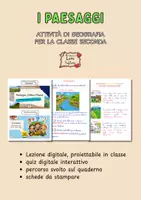 anteprima - Materiale interattivo - I PAESAGGI – Percorso per la classe seconda - Pagina 1