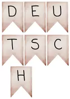 Vorschau - Poster - Wimpelketten für die einzelnen Fächer - Deckblatt