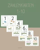 Vorschau - Arbeitsblätter - Zahlenkarten 1-10 - Deckblatt