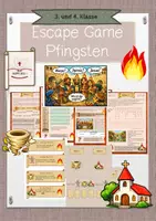 Vorschau - Arbeitsblätter - Escape Game Pfingsten - Deckblatt