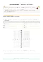 Vorschau - Arbeitsblätter - Lineare Funktionen - Ursprungsgeraden, Steigung und Steigungsdreieck, Aufstellen von Geradengleichungen, Bestimmung y=mx+t - Seite 1