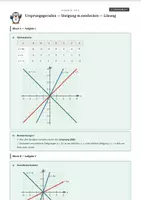 Vorschau - Arbeitsblätter - Lineare Funktionen - Ursprungsgeraden, Steigung und Steigungsdreieck, Aufstellen von Geradengleichungen, Bestimmung y=mx+t - Seite 3