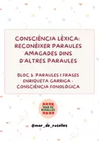 Vista previa - Juegos / Gamificación - Consciència Fonològica: paraules amagades - Català - página 1