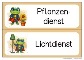 Vorschau - Bildkarten - Froschklasse Klassendienste Klassentier Frosch - Seite 2