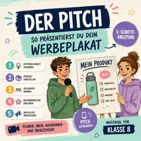 Vorschau - Arbeitsblätter - Der Elevator Pitch - Eine Schritt für Schritt Anleitung - Deckblatt
