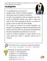 Vista previa - Hojas de trabajo - Comprensión lectora - 2nd de primaria - página 1