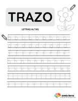 Vista previa - Hojas de trabajo - Trazo de letras manuscritas - Portada