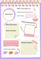 Vorschau - Arbeitsblätter - Das bin ich - Deckblatt