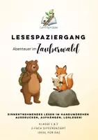 Vorschau - Arbeitsblätter - Lesespaziergang: Abenteuer im Zauberwald | differenziert - Deckblatt