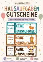 Vorschau - Anderer Materialtyp - Hausaufgabengutscheine - Deckblatt