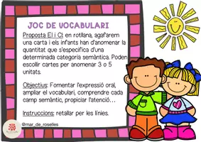Vista previa - Juegos / Gamificación - Joc vocabulari: Anomena 3 o 5... - Català - página 1