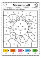 Vorschau - Mal- und Bastelvorlagen - Mathe Malbuch Grundschule – Zahlenbilder & Rechnen bis 20 | Klasse 1/2 - Seite 2