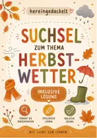 Vorschau - Arbeitsblätter - Suchsel - Herbstwetter - Deckblatt