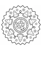 Vorschau - Mal- und Bastelvorlagen - Mandalas Sommer - Seite 1