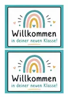 Vorschau - Mal- und Bastelvorlagen - Feriengruß. Abschiedsgeschenk. Geburtstag. Willkommen in Klasse x. - Seite 2