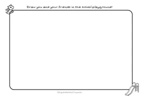 Προεπισκόπηση - Φύλλα εργασίας - Kindergarten Playground - printable activity - Σελίδα 1